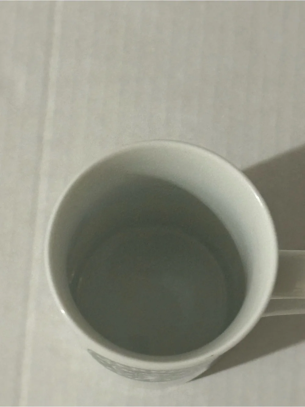 White Starbucks mug